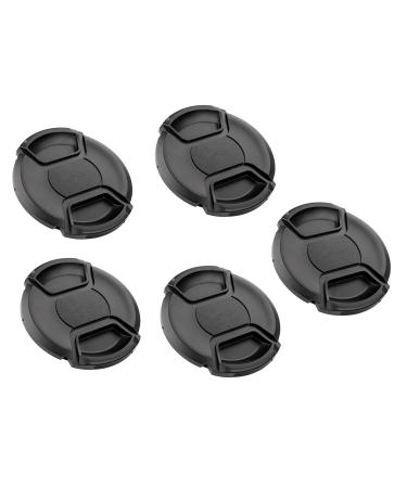 (5 Pcs Bundle) 77MM Front Lens Filter Snap On Pinch Cap, 77 mm Protector Cover for DSLR SLR Camera Lense