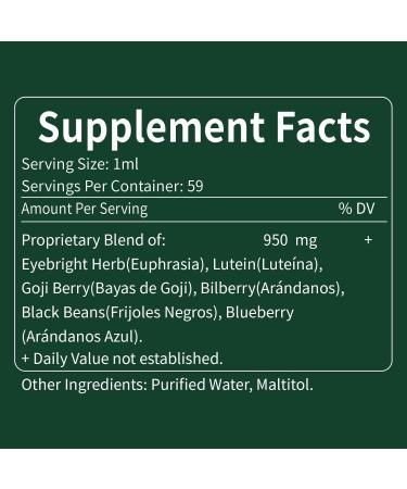 Herbal Liquid Drops Natural Eyebright Herb Extract Support Eye Strain Relief Dry Eye & Sight Care Support. 4oz-Original Original 4 Fl Oz (Pack of 1) - Buy Online on GoSupps.com