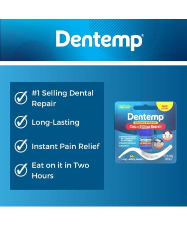 DENTEMP Maximum Strength Dental Repair 2.2g - Fast & Effective Dental Care Solution - Buy Online on GoSupps.com