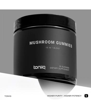 Mushroom Gummies - Ultra High Potency 10:1 Extract with Lion s Mane Chaga & Reishi - Powerful 10-Mushroom Blend - Third-Party Lab Tested - 90 Gummies - Buy Online on GoSupps.com