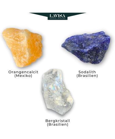 Lavisa Premium Healing Stones Gemstones Set | 100% Natural Mineral Stones for Decoration & Water Treatment | Gem Water for Regeneration & Relaxation - Buy Online on GoSupps.com