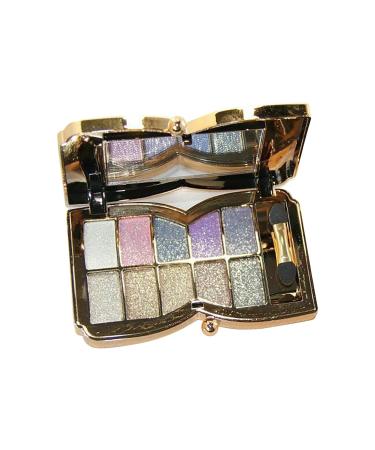 Glitter Eyeshadow Palette - 10 Highly Pigmented Shimmer Colors | Waterproof & Long Lasting Nude Makeup Set - Buy Online on GoSupps.com