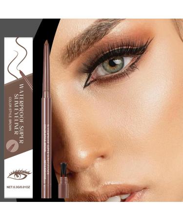 Gel Eyeliner Pens Long Lasting Gel Waterproof Makeup Pen Waterproof Eyeliner for girls daily makeup eyebrow definition home travel brown - Buy Online on GoSupps.com