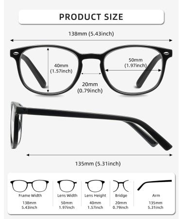 JM Reading Glasses Quality Spring Hinge Readers Women Men Glasses for Reading +1.75 Mixed Colours - Pack Of 4 - Buy Online on GoSupps.com