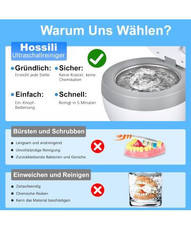  TechKen Techken Ultrasonic Cleaning Device with Timer and 4 UV Lamps 45000Hz 200ml Toothbrush Head Cleaner Denture Cleaner Retention Aligners Dentures Jewelry - Buy Online on GoSupps.com