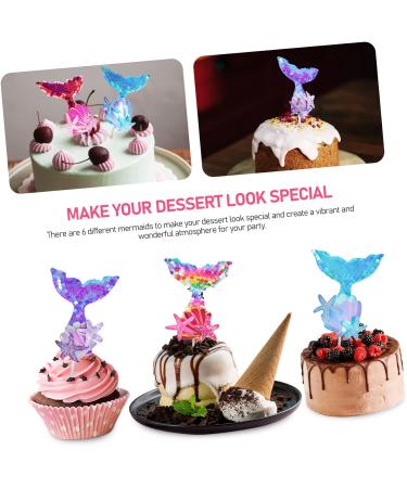 Artibetter 12 Pcs Cake Decoration Mermaid Picks for Cake Under The Sea Cake Picks Sequin Mermaid Cupcake Topper Mermaid Tail Cake Toppers Mermaid Party Supplies Paper Cup Happy Birthday Cloth As Shownx2pcs mediumx2pcs - Buy Online on GoSupps.com