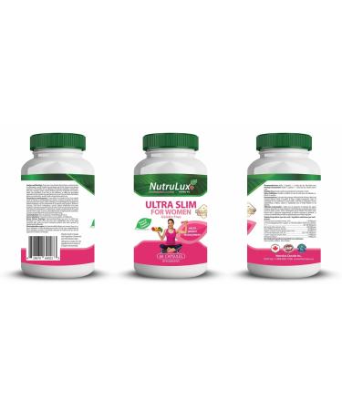 NutruLux Ultra Slim For Women (120 Mg Camellia Sinensis) Halal Vegan Gelatin Free Iron Supplement Capsules - 50mg Daily Iron Intake for Health Support - Nutrient-Rich Fe Pills with Ocimum Tenuiflorum Benefits - Halal Dietary Supplement for Wellness Suppor