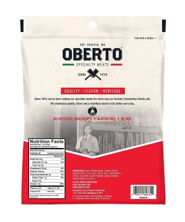 Oberto Specialty Meats Spicy Sweet Beef Jerky 3.25oz (Pack of 8) - Premium Quality Spicy Sweet Beef Snack - Buy Online on GoSupps.com