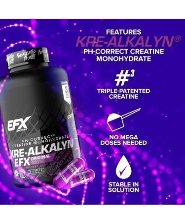 EFX Sports Kre-Alkalyn 240 Capsules - Powerful Muscle Performance & Recovery - Buy Online on GoSupps.com