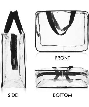 Sibba Clear Tote Bag | Large Transparent Makeup Storage Bag | Waterproof Cosmetic Organizer Handbag | Travel Accessory | Clear Fashion - Buy Online on GoSupps.com