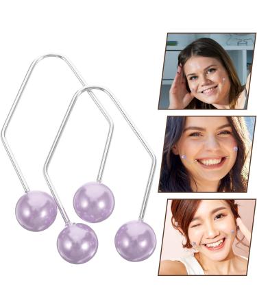 OSALADI 1 Pair Dimple Trainer For Face Dimple Makers Dimples Trainer Face Makers Dimples Shaper Face Exercisers for Women Men-Purple - Buy Online on GoSupps.com