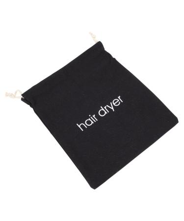 NOLITOY Makeup Bag Hair Dryer Storage Bag Embroidery Tools Small Toiletry Bag Hair Dryer Bags Hotel Guest Room Travel Bag 33.00X30.00X0.50CM Black