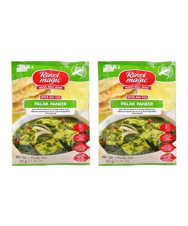 Rasoi Magic Various Seasoning Masala Powder (45 Gram) - A Mixture of Spices Adds Taste - Aromatic & Enhances Flavor of Meal (Palak Paneer Pack of 2) - Buy Online on GoSupps.com