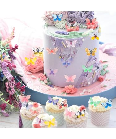 Shop Alegre Edible Butterflies 72 Decorative Cake & Muffin Toppers for Birthdays & Weddings - Buy Online on GoSupps.com