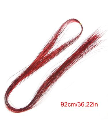 GROOMY Tinsel Hair Extensions - 92cm Synthetic Glitter Flare Accessories for Stunning Hair Styles | Shop Internationally - Buy Online on GoSupps.com