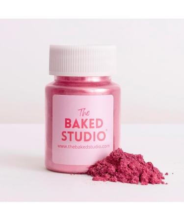 Baked Studio Original Edible Glitter Lustre Dust - Pink Shimmer 15g for Cake Decorating - Buy Online on GoSupps.com