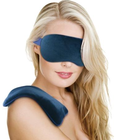 Quiactive Heat Cushion Cooling Set of 2 Plush Eye Pillow & Neck Pillow with Natural Clay Beads Ideal for Relaxation & Comfort - Buy Online on GoSupps.com