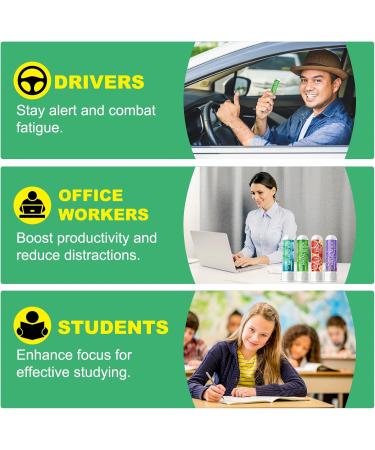 Ruduwu Nasal Stick 4 Pack Nose Inhaler Stick Nasal Inhaler Boost Energy Set Sinus & Congestion Relief Daily Relaxation Stress Relief Pure Natural Ingredients - Buy Online on GoSupps.com