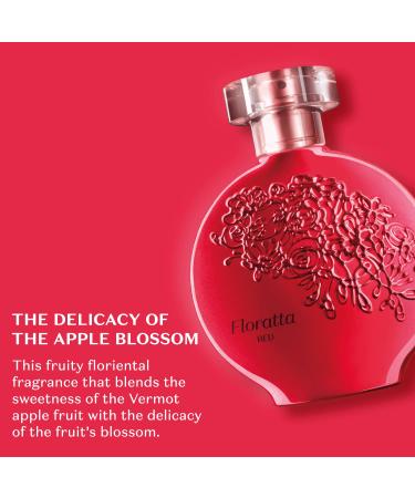 O BOTICARIO Floratta Red Eau de Toilette Long-Lasting Fresh Floral Fragrance Perfume for Women 2.5 Ounce - Buy Online on GoSupps.com