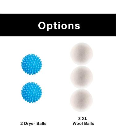 Smart Design Plastic Dryer Balls - Set of 2 Blue - Fabric Softener Reduces Static & Wrinkles - Perfect for Laundry & Clothes - Buy Online on GoSupps.com