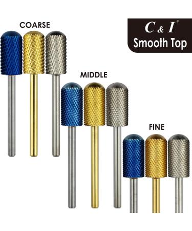 Large Barrel Smooth Top Nail Drill Bit of Electric Manicure Drill Machine Fast Remove Nail Gel Acrylic Gel & Nail Colors (Fine -F Blue) Fine -F Blue - Buy Online on GoSupps.com