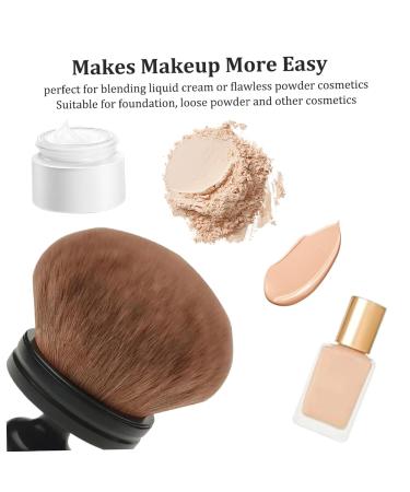 Large Oval Kabuki Body Makeup Brush - Self Tanner & Blend Tool for Legs Arms & Face | Portable Beauty Supplies - Buy Online on GoSupps.com