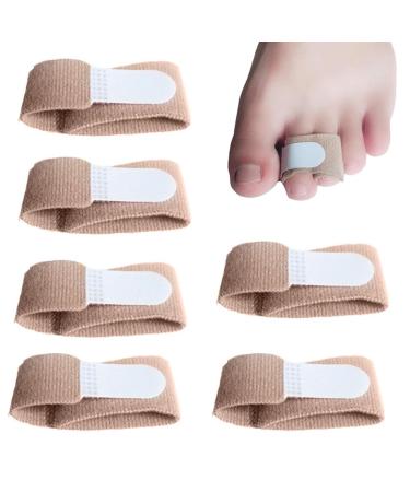 Synyey toe bandages |6 pieces of breathable toe corrector bandages - toe correction bandages hammer toe separators finger rail set for correction of hammer toes and fixation slate toes 6st L