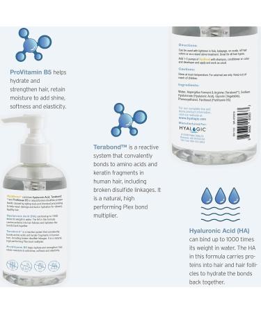 Hair Bonding Treatment - Hyalogic Hyabond w/Hyaluronic Acid & Pro-Vitamin B5 | Spa Quality Repair for Split Ends & Damaged Hair | 1oz International Shipping - Buy Online on GoSupps.com
