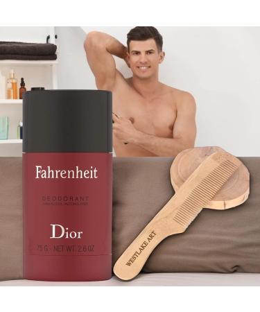 Fahrenheit Deodorant Stick for Men 75ml - Long-Lasting Alcohol-Free Deo with Woody-Floral Musk Scent & Wooden Comb | Pack of 2 - Premium Grooming Essentials - Buy Online on GoSupps.com