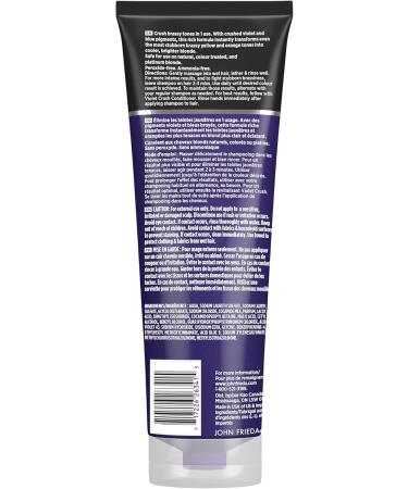 John Frieda Violet Crush Intense Purple Shampoo for Brass Repair of Natural Colour-Treated and Bleached Blonde Hair | Neutralizes Brassiness and Yellow tones | Cool tone blonde | Intense Purple Pigments (Pack of 2) 250 ml (Pack of 2) Intense Duo - Buy Online on GoSupps.com