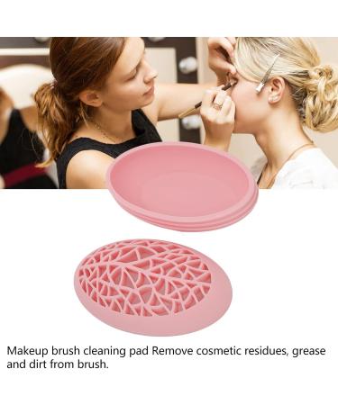 FQQWEE 2 in 1 Cosmetic Brush Drying Rack & Cleaner - Soft Silicone Makeup Brush Holder Caddy (Pink) - Perfect for Quick Clean & Dry - Buy Online on GoSupps.com