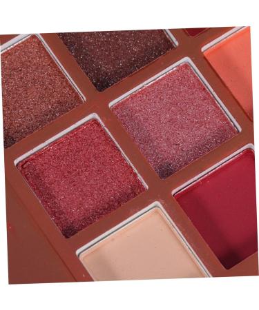 FOMIYES 9 Shimmer Eyeshadow Metallic Eye Shadow Palettes Eyeshadow Powder Makeup Palette Matte 1 count (Pack of 1) Red - Buy Online on GoSupps.com