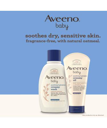 Aveeno Baby Soothing Hydration Creamy Oil - Fragrance Free, 8 oz (227 g) - Buy Online on GoSupps.com
