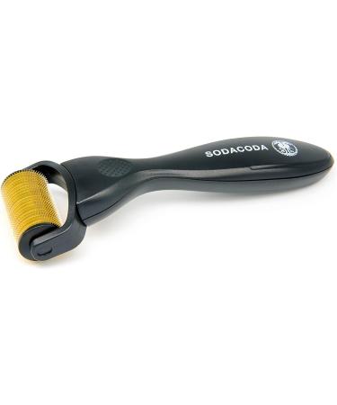 Sodacoda 1200 TITANIUM Micro Needles Derma Roller for mild acne scars mild chicken pox scars mild ice pick scars anti ageing treatments thinning hair remove pigmentation graying hair -1.0 mm - Buy Online on GoSupps.com