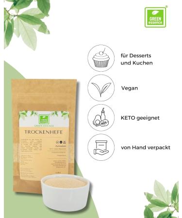 Buy Instant Dry Yeast 500g for Bread & Pizza - Vegan & Vegetarian - Green Essence - Buy Online on GoSupps.com