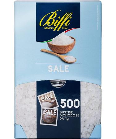  Italian Gourmet E.R. Biffi Fine Iodine Salt 1g + 400g Box of 500 Bags - Buy Online on GoSupps.com