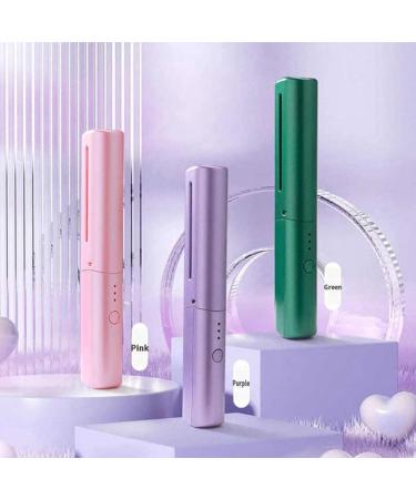 Buy Okngr Portable Cordless Hair Straightening Brush - 3 Temperature Settings Auto-Off Anti-Scald USB C Rechargeable - Perfect for Travel - Purple - Buy Online on GoSupps.com