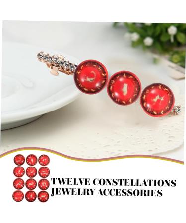 TEHAUX 100 pcs 12 Glass football jewelry making beads bra earring making flatback charms for jewelry making Charm charm zodiac charms for jewelry making round key chain sweater - Buy Online on GoSupps.com