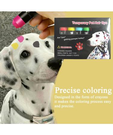 Dog Hair Dye - Styling and Coloring Pencil for Hair Vibrant Washable Markers for Creative Grooming of Cats Livestock and Other Pets - Buy Online on GoSupps.com