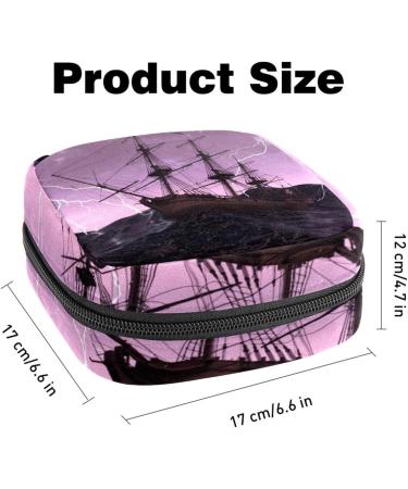 Menstruation Pad Bag with Zipper | Stylish Women's Napkin & Tampon Collection Bag | Perfect for Sailing & Pirate Theme | International Shipping Available - Buy Online on GoSupps.com