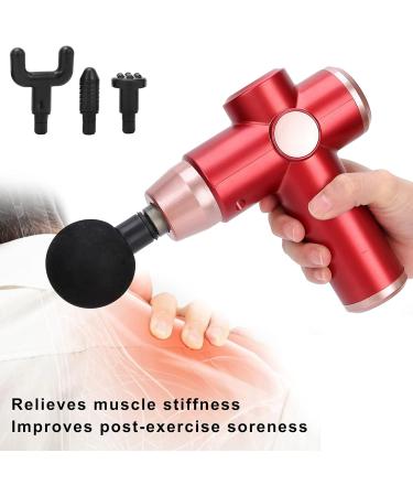 Electric Mini Muscle Massager with 4 Heads - Deep Tissue Relaxation Massage | International Shipping Available - Buy Online on GoSupps.com