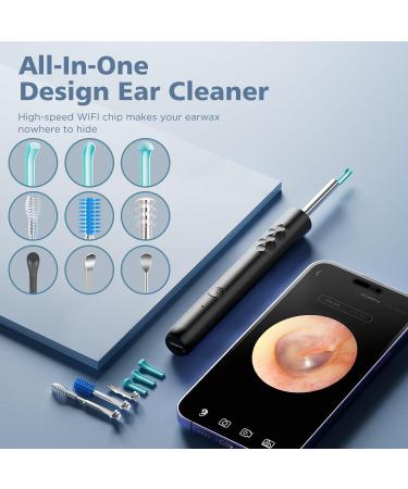 Ear Wax Removal Tool with 1920p Camera, Wireless Earwax Cleaner Otoscope Kit with 8 Pcs for iPhone & Android - Buy Online on GoSupps.com