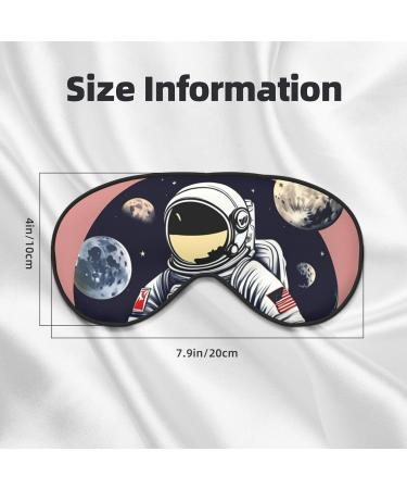 Astronaut On The Moon Sleep Mask | Adjustable Breathable & Fashionable Eye Mask for Comfort - Shop Now - Buy Online on GoSupps.com