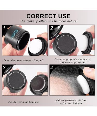 Instant Hairline Powder - Root Cover Up & Touch Up for Thinning Hair Eyebrows & Beard Line - Dark Brown Shade - Buy Online on GoSupps.com