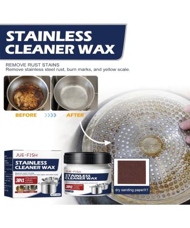 Magical Nano-Technology Stainless Steel Cleaning Paste 3 in 1 Stainless Steel Cleaning Wax Stainless Steel Scratch Remover Stainless Steel Appliance Cleaner Scratch Remover for Stainless Steel (3PCS) - Buy Online on GoSupps.com