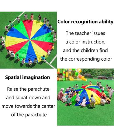 2m Play Parachute Teamwork Game for Nursery Physical Training - Indoor & Outdoor Activities - Buy Online on GoSupps.com