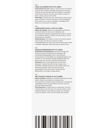 Shop Urea Face Cleanser - Nourishing Cleansing Milk with 5% Urea for All Skin Types - International Shipping Available - Buy Online on GoSupps.com