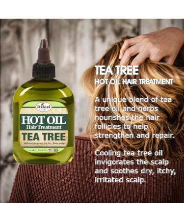 Difeel Tea Tree Hot Oil Treatment 7.1 oz - Nourishing Hair Care for Healthy Scalp & Hair | International Shipping Available - Buy Online on GoSupps.com