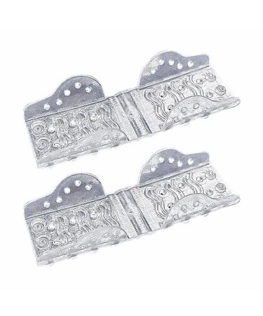 Toe Separators Hammer Toe Straightener Big Toe Spacers Clear Gel Spreader Correct Crooked Toes Corrector And Pads For Overlapping Hallux Valgus Clear Callous Removers for Feet (Clear One Size)