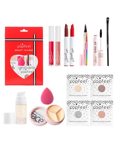 Makeup Kit for Teenager Girls Full Cosmetics Makeup Kit for Girls 10-12 with Eyeshadow Lipstick Concealer Lipgloss Mascara Makeup Brush etc Cosmetics Gift Sets for Women Teenage #114 makeup gift kit